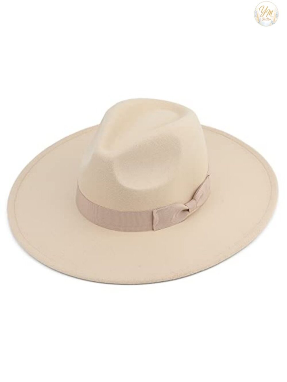 Large Wide Brim Wool Blend Fedora Hat Adjustable Outdoor